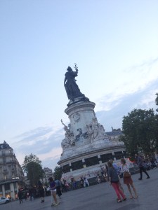 The statue of Marianne dominates Place de la Republique. ©Lisa Anselmo
