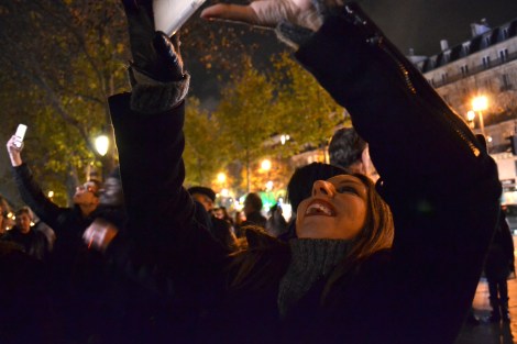 That's me, laughing and snapping photos of the dancing crowd. A week before, I never thought I'd feel like smiling or dancing again. Photo: Patty Sadauskas