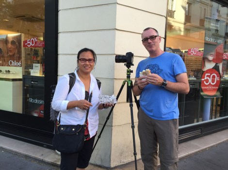 We worked 14-18 hours a day and often just grabbed sandwiches on the go. ©2015 Nomadic Frames