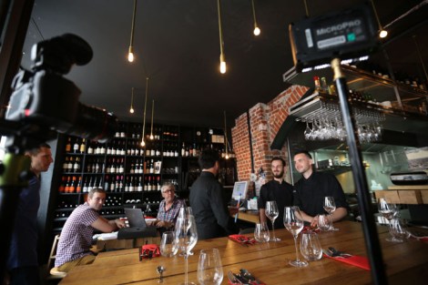 Filming in Pierre Sang on Gambey, Paris. ©2015 Nomadic Frames