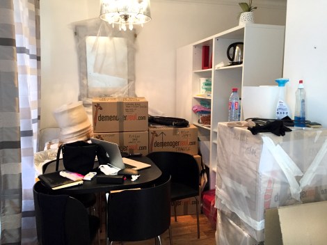 Home is not quite homey yet.