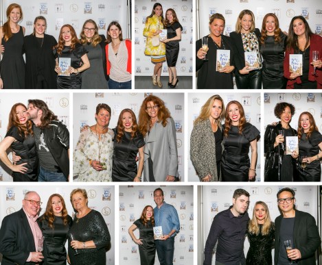 Top row: My dream team at St. Martin's Press; fashion blogger Caroline Vazzana; my girlz!: Jeanette, Katrin and Tricia. Middle row: Kisses from friend Jordan Holberg; friends and ex-colleagues from PEOPLE, Barb Sanderson and Karla Moriarty. Karla is the friend who taught me about the