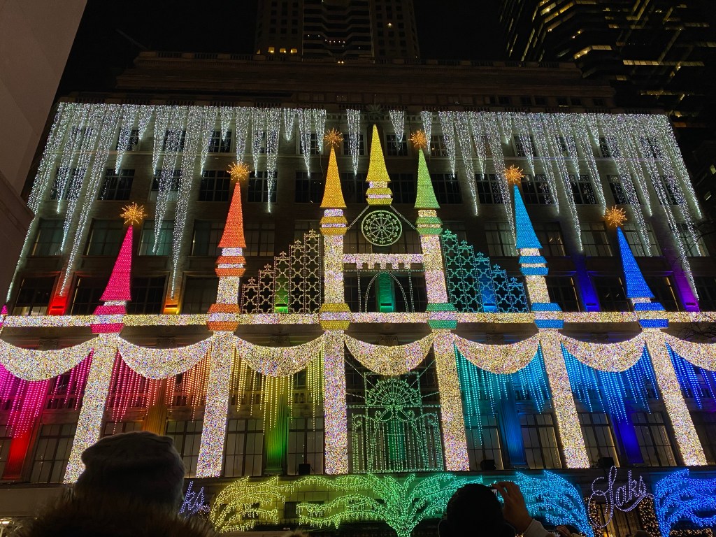 The light show at Saks 5th Avenue